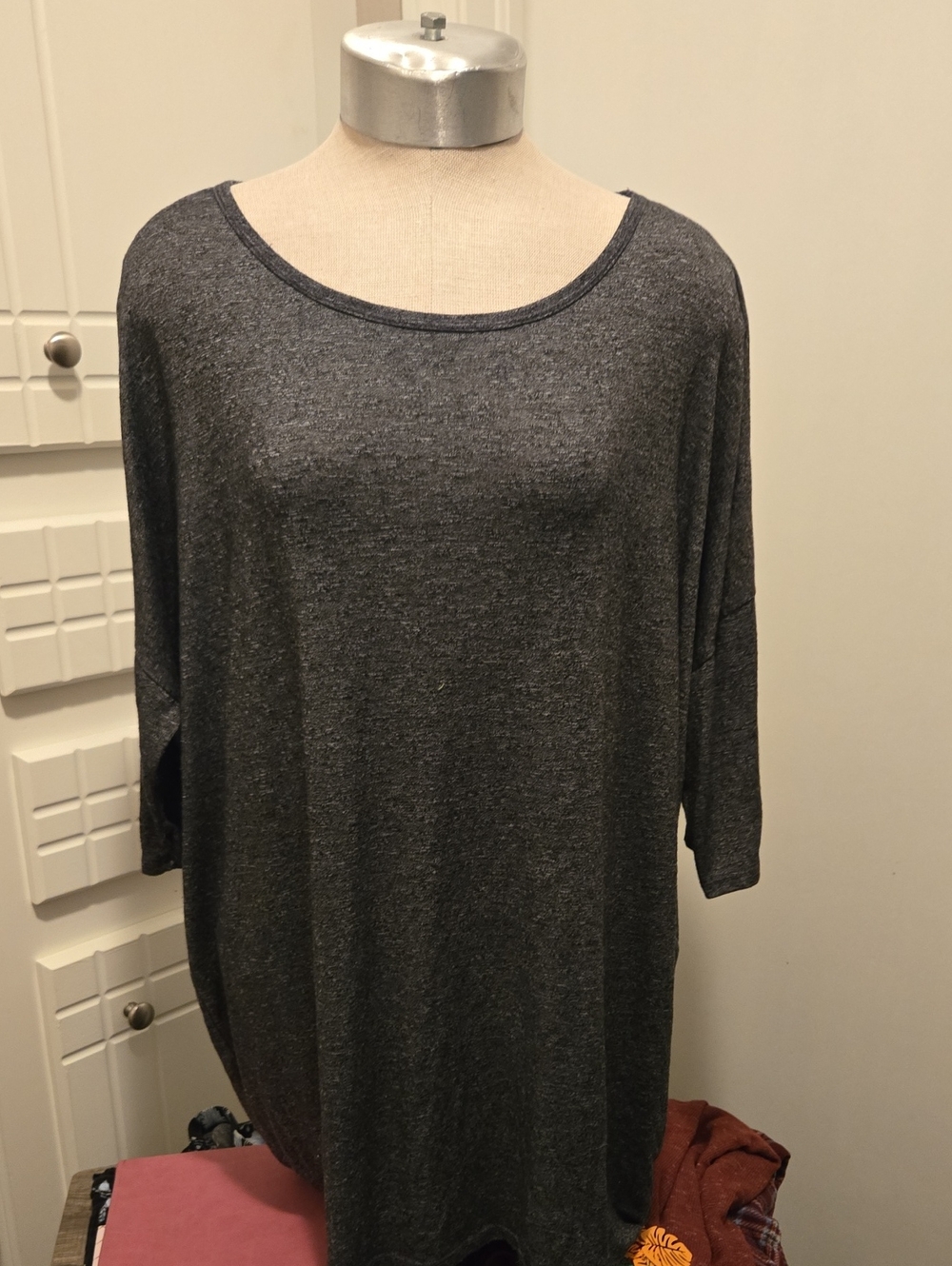 LuLaRoe Scoop Neck Tunic - Charcoal